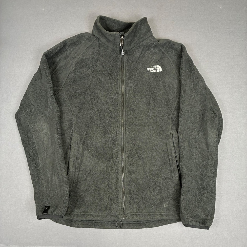 The North Face Full Zip Fleece Jacket Men's Size Medium Black